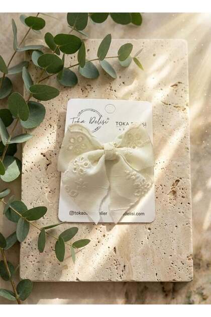 Cream Fisto Boutique Hairless Baby Hairpin Handmade for Babies