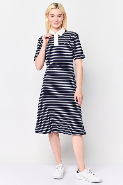 tommy jeans midi dress Tommy Jeans Women's Rib Bodycon Midi Dress, Dark Night Navy X-Small at Amazon Women's Clothing store