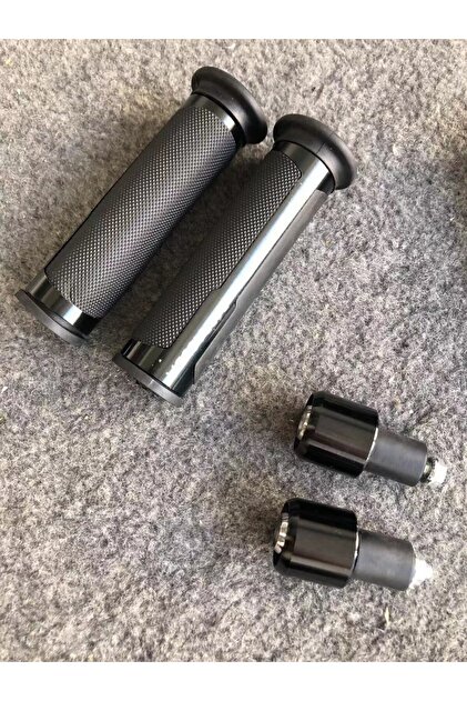 Set 2 Buc Mansoane + Acceleratie Moto Universale Cu Capete Ghidon Negru Rosu Albastru Auriu