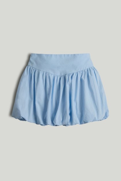 Blue Puffball Skirt