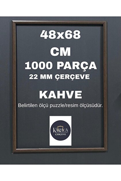 ※ページ cercevehome PUZZLE ÇERÇEVESİ 1000 PARÇA (48cm×68cm) ÖLÇÜSÜNDE 22MM