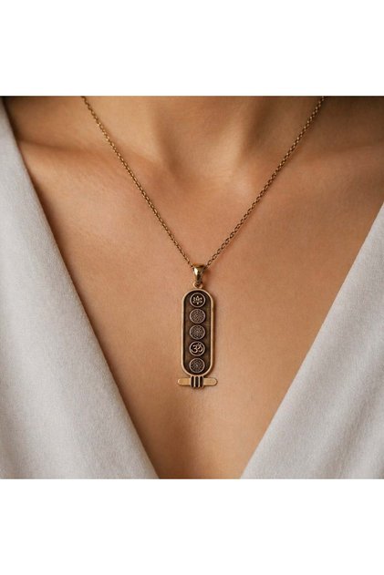 Coho Tılsım Spiritual Symbol Bakır Kolye