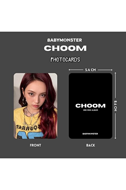 Kpop Dünyasi BABYMONSTER '' Choom '' Jewel A Ver. Photocards Set