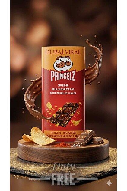 chococoffee 2点セット hijazigroup Pringelz Parçacıklı Sütlü Çikolata Barı Dubai Viral