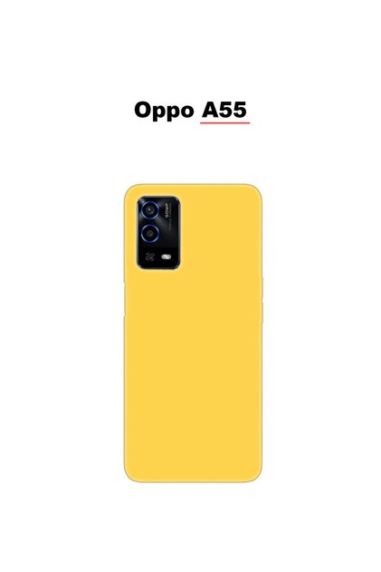 Oppo A55 Compatible Yellow Velvet Phone Case