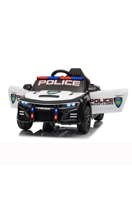Masinuta electrica pentru copii Police Agency 24V,telecomanda 2.4G,scaun din piele,2 motoa