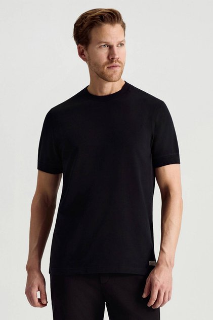 Armani Exchange Bisiklet Yaka Baskılı Bej Erkek T-Shirt 6DZTAD