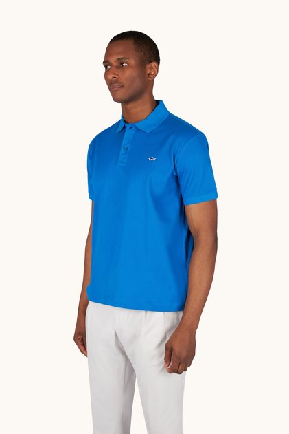 Men's Knitted Cotton Polo Shirt