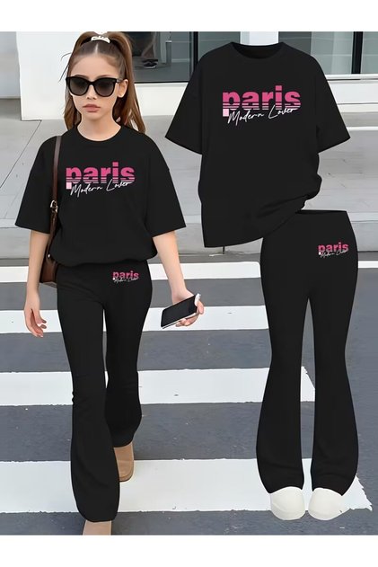 Girl's Spanish Style Leggings and T-Shirt Set