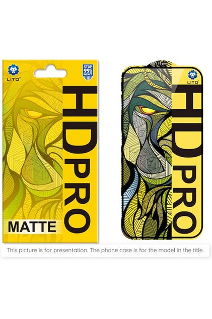 Ματ Σκληρυμένο Γυαλί Μαύρο (iPhone 16 Pro Max)