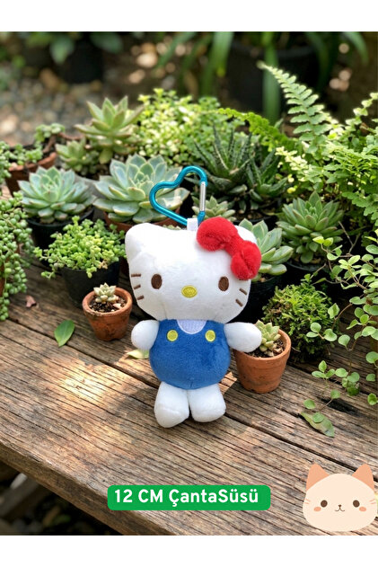 zera collection Hello Kitty Peluş Anahtarlık Çanta Charmı - Süsü