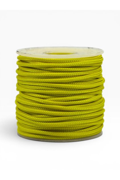 Bracelet, Outdoor and Hobby Polyester Paracord Rope 2.2 mm No:20 20 Meters Yellow