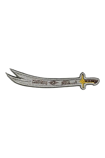 Zülfikar Kılıcı Nakış Patch Peç - 15x3.5 cm