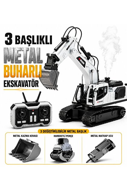 YIGONG bulldozer, ekskavatör ve Damperli Kamyon seti(9CH R/C-2.4