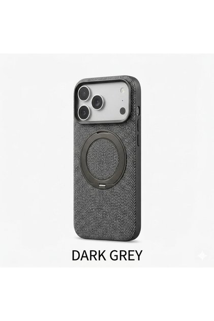 Plain Weave Stand Case with Magsafe for iPhone 17 Pro - Shockproof Cover