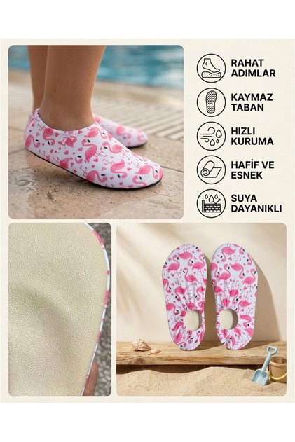Girls' Sea Shoes with Non-Slip Soles for Pool and Beach