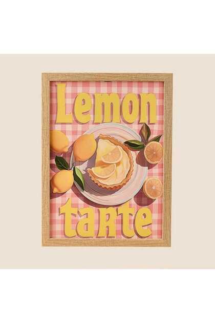 Deco Lemon Tarte Duvar Panosu - Renkli - 30x40 cm