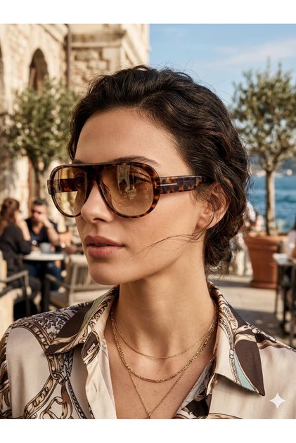 Özel Seri Premium Pilot Gözlük Tasarım UV400 Korumalı Kadın Güneş Gözlüğü-Gözlük Kutusu Hediyeli