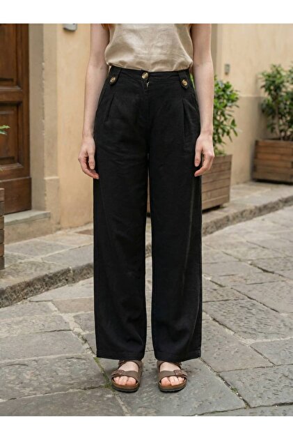 Çift Patlı Gabardin Pantolon