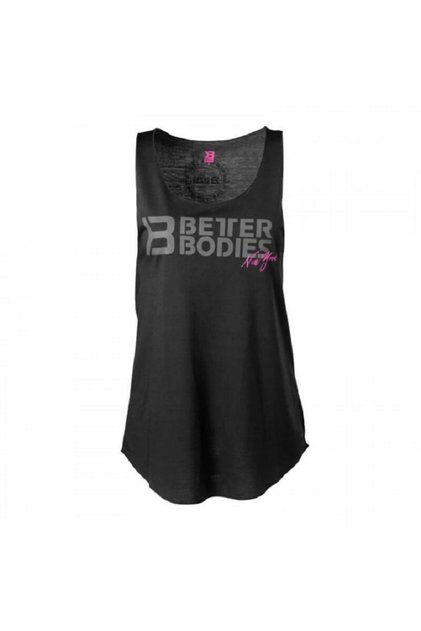 Raw Cut Tank Top, Black