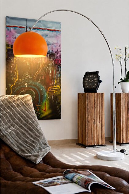 Lamp Han Curve Arch Series Deve Boyu Zemin Lambası Olta Lambader