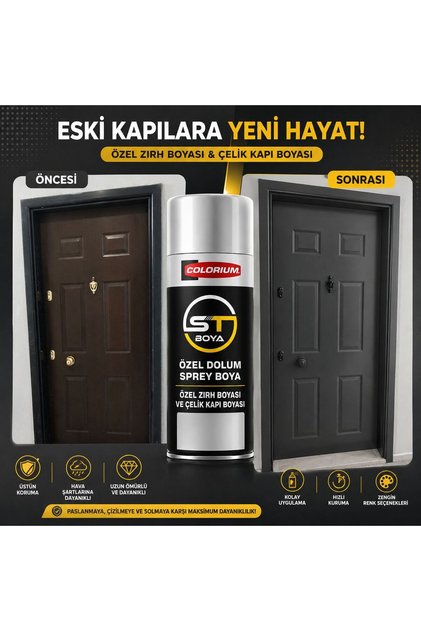 TEKNİK BOYA ÖZEL DOLUM SPREY ZIRH BOYASI & ÇELİK KAPI BOYASI