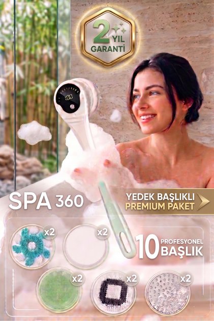 Premium Paket 10 Vücut Bakımı Başlıklı LED Ekran - Kablosuz Kullanım - SPA - Banyo Seti- 2 YIL GARANTİ