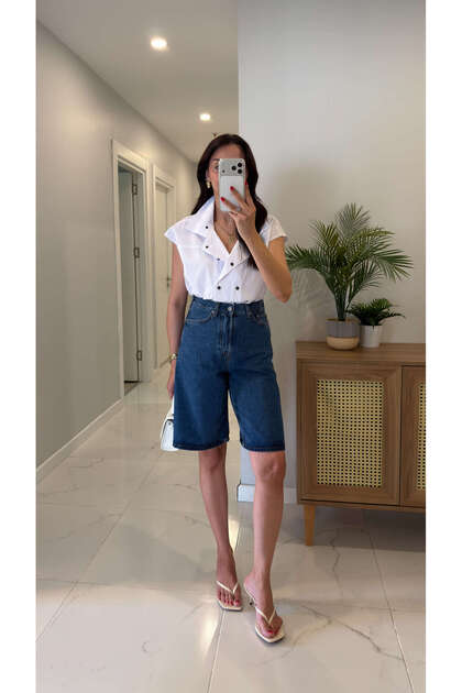 Cs Weda Blue Denim Shorts