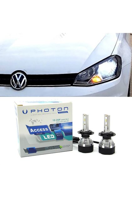 Vw Golf 7.5 Led Xenon Sis Farı Ampulü H11 Access Yeni Seri Beyaz 2017-2019