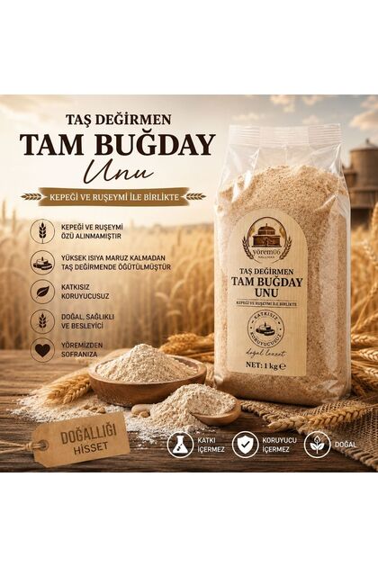 Katkısız Taş Değirmen Tam Buğday Unu