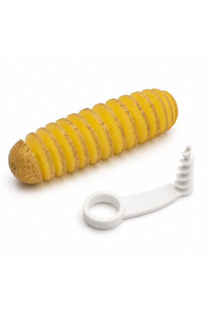 2'li Spiral Patates Kesici Twister Patates Dilimleyici Tornado Patates Aparatı Sebze Kesici 3D Baskı