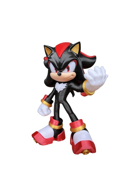 Figurina Shadow the Hedgehog 30 cm, model decorativ imprimat 3D în România, fan art gaming, colecție, Shadow, Sonic