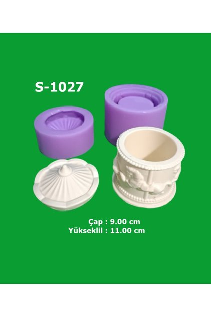 Atlı Karınca Kapaklı Kutu Silikon Kalıp (S1027)
