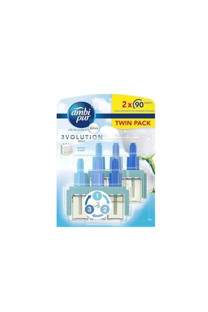 3Volution Rezervă Odorizant Electric de Aer cu Parfum de Bumbac 2x20 ml