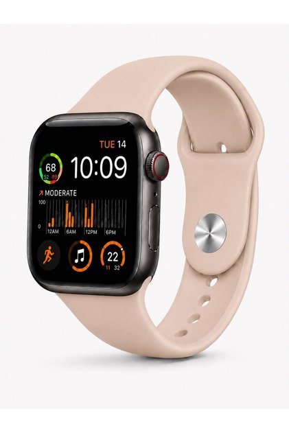 Apple Watch Kordon Uyumlu 4 5 6 7 8 9 10 Se 38 40 41 Uyumlu Kordon Silikon