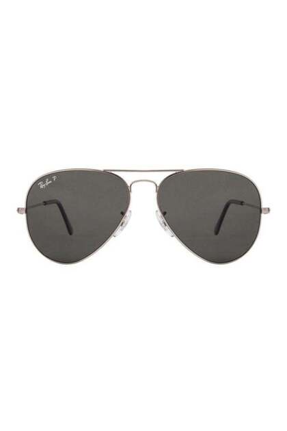 Unisex Polarized Aviator Sunglasses - RB3025-003/58 - Lens Size: 58 mm - Silver