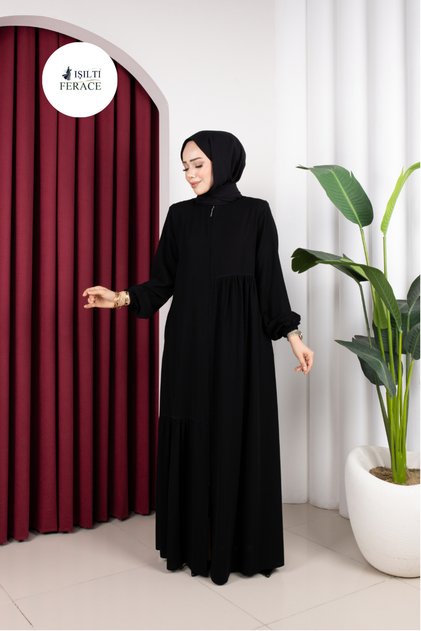 Medina Silk Crossed Drawstring Asel Ferace (Asel)