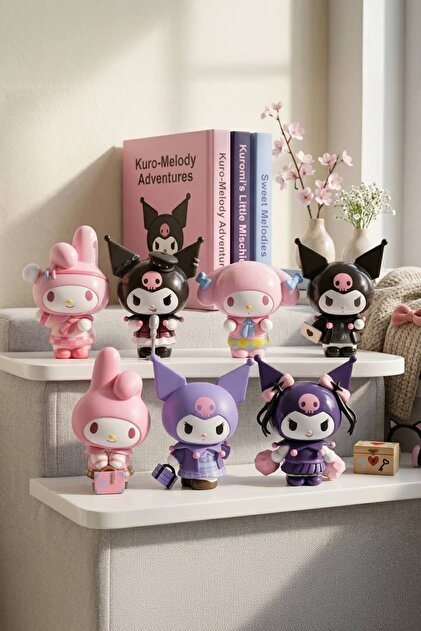 SANRIO Lisanslı Kuromi & My Melody Blind Box – Koleksiyonluk