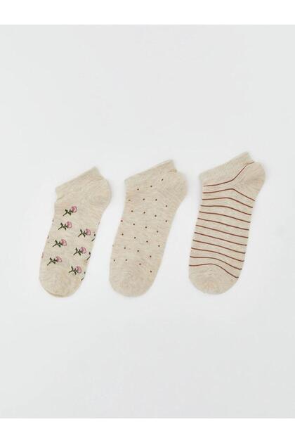 Patterned Women's Booties Socks 3-Pack (S6)