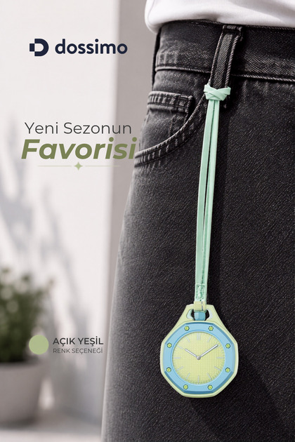 Boyol Pop Bag Charm Unisex Accessory Saat D-Sport Green D-404