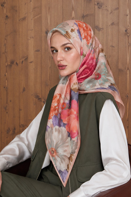 Women's Scarf Cottony 95X95 Printed Stylish and Casual