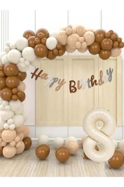 8-Year-Old Brown Birthday Set
