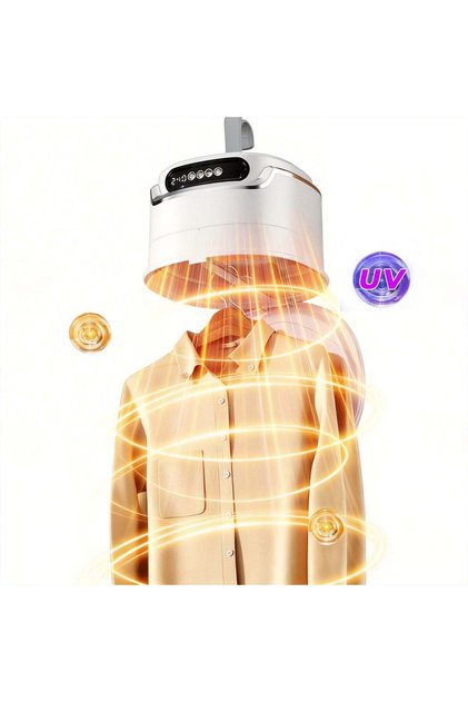 Uscător de haine inteligent pliabil, control vocal, UV 99.99%, telecomandă, temporizator 480 minute, aluminiu