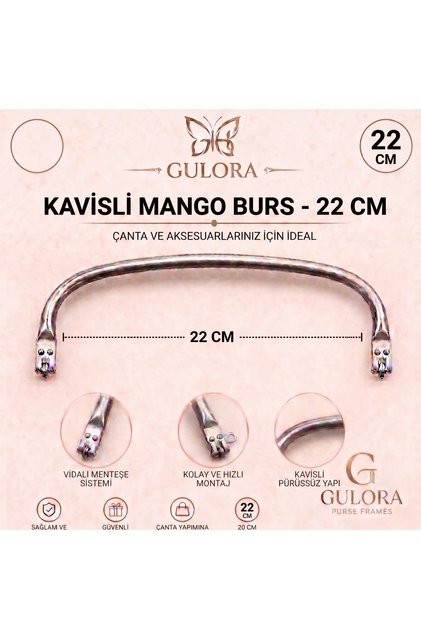 22 cm kavisli mango burs