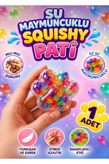 Yeni Kedi Patisi Su Maymuncuklu Jel Dolgulu Squishy Stres Anksiyete Giderici Duyusal Yumuşak Yeni Trend Ürün