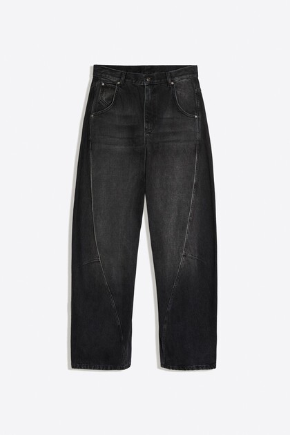 Düşük bel barrel fit jean