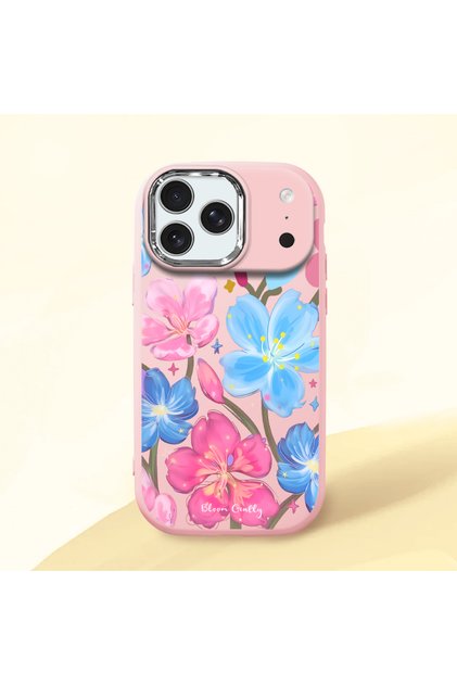 Pink Silicone Case with Shock-Absorbing Camera Protections Compatible with iPhone 17 Pro