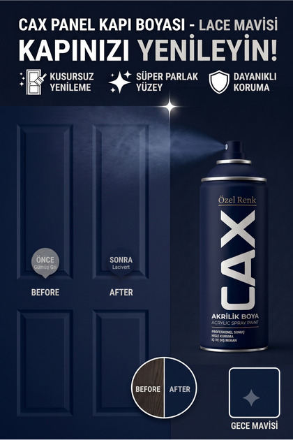 CAX Panel Kapı Boyası - Akrilik Boya Ahşap Ve MDF Kapı Yenileme Boyası