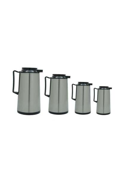 Tea and Coffee Thermos Set, 4 Pieces, Stainless Steel, 1 - 1.3 - 1.6 - 1.9 Liter