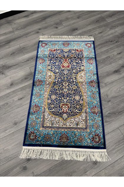 MIRAS SF260A NAVYTURKUAZ İPEK SECCADE HALIMIZ